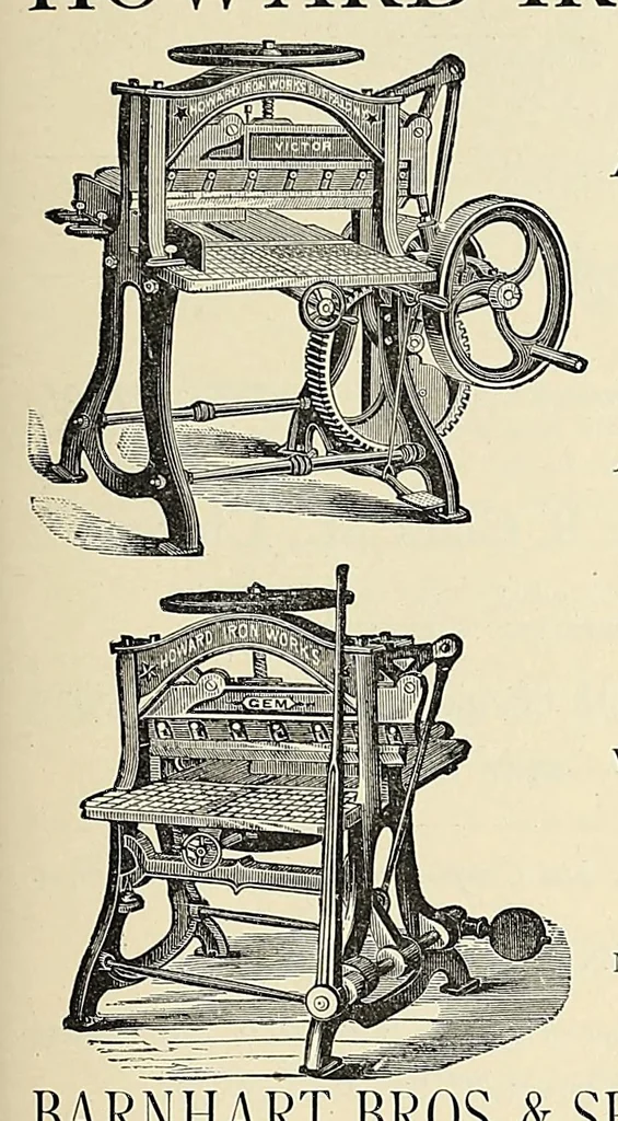 An illustration from The Inland printer, 1883, leaf 159