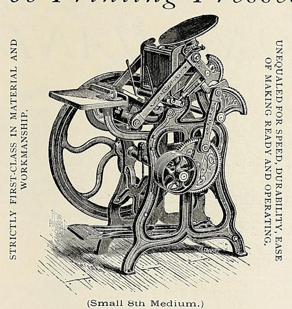 An illustration from The Inland printer, 1883, leaf 139