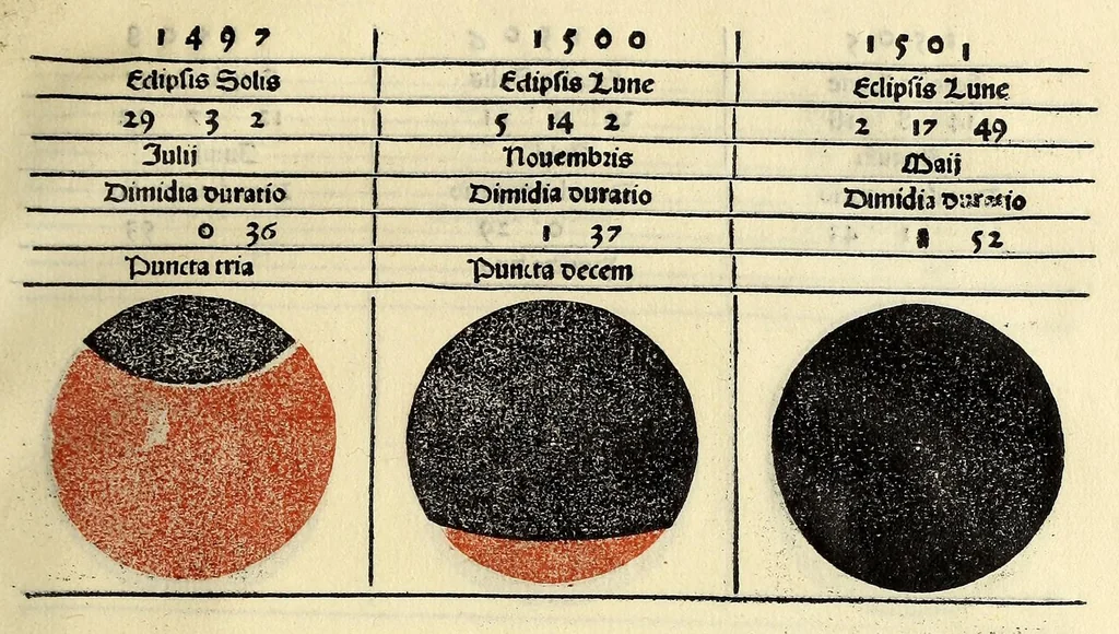 An illustration from In laudem operis kalendarij. s. huius Johanne de Monte Regio editi Germano[rum] decoris nostrae aetatis astronomoru[m] principis Jacobi Sontini Ricinensis Carmina, leaf 41