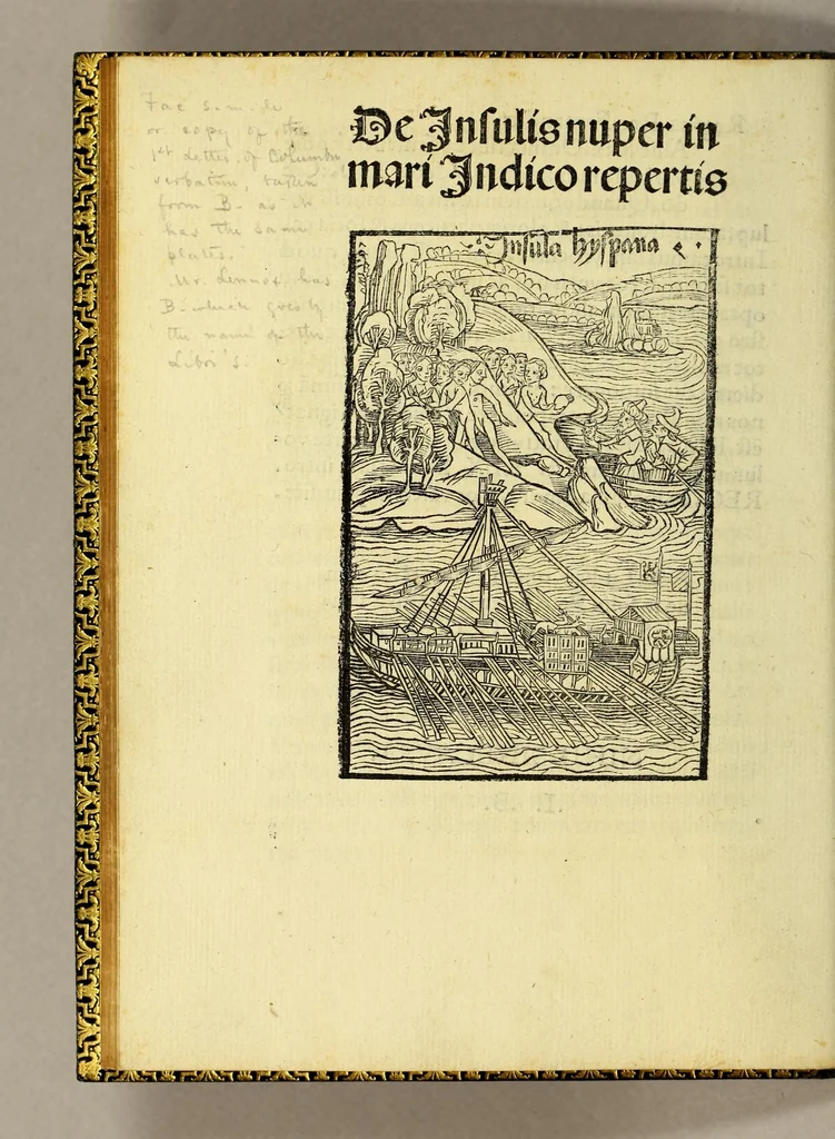 An illustration from In laudem serenissimi Ferdinandi Hispania[rum] regis, Bethicæ [et] regni Granatæ, obsidio, victoria, [et] triu[m]phus,. et De insulis in Mari Indico nuper inuentus, leaf 62