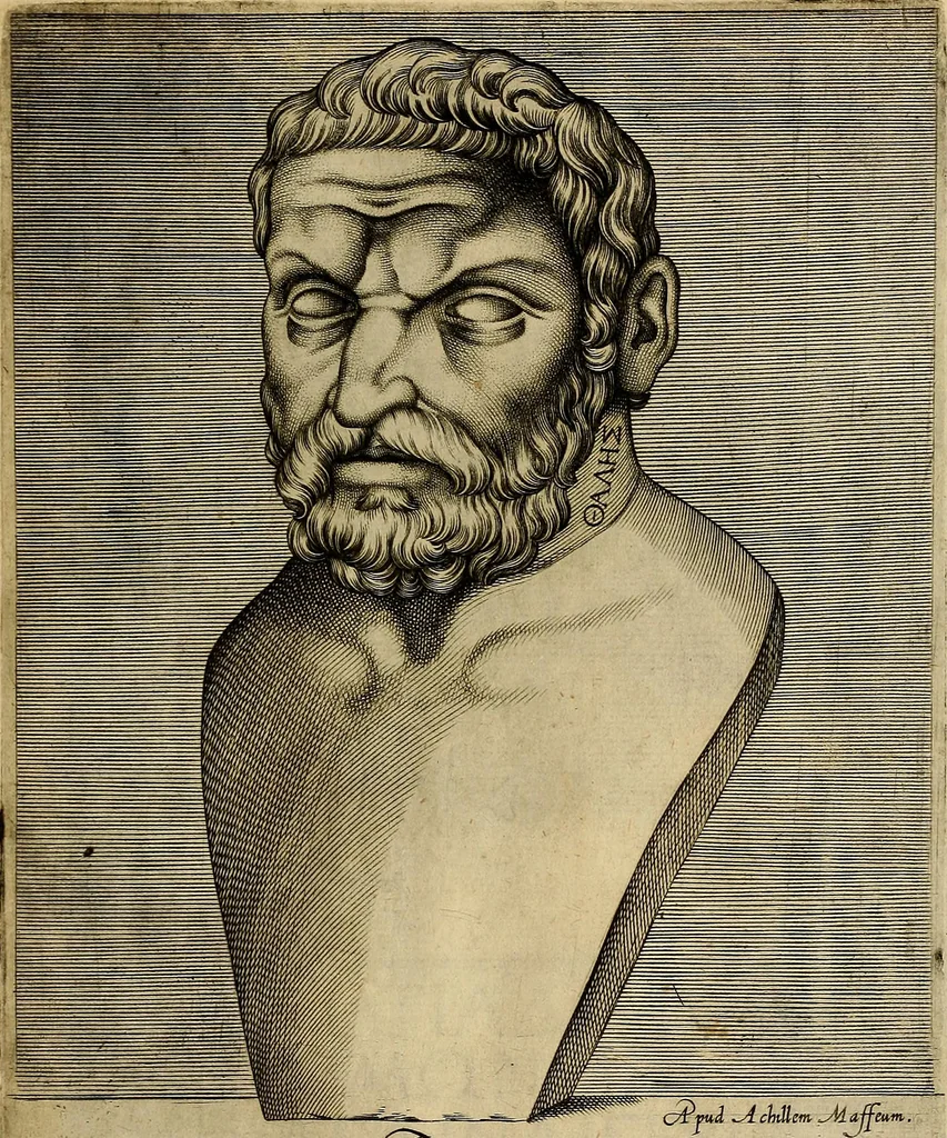 An illustration from Inlvstrivm viror vt extant in vrbe expressi vvltvs, 1569, leaf 14