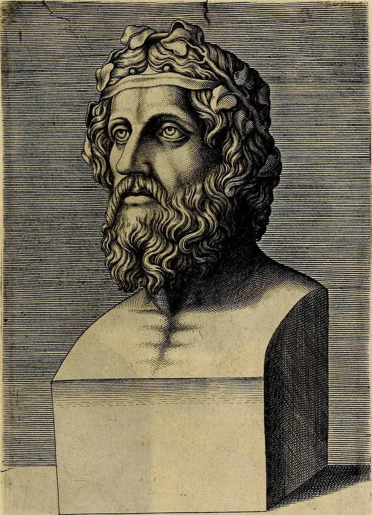 An illustration from Inlvstrivm viror vt extant in vrbe expressi vvltvs, 1569, leaf 58