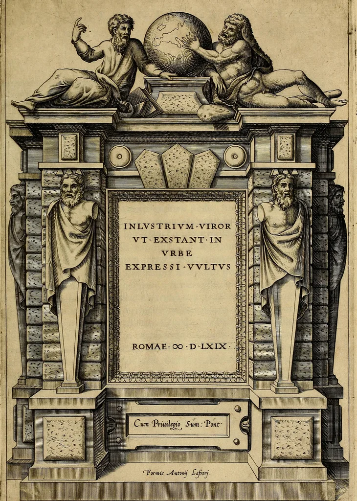 An illustration from Inlvstrivm viror vt extant in vrbe expressi vvltvs, 1569, leaf 6