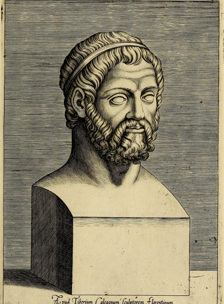 An illustration from Inlvstrivm viror vt extant in vrbe expressi vvltvs, 1569, leaf 62