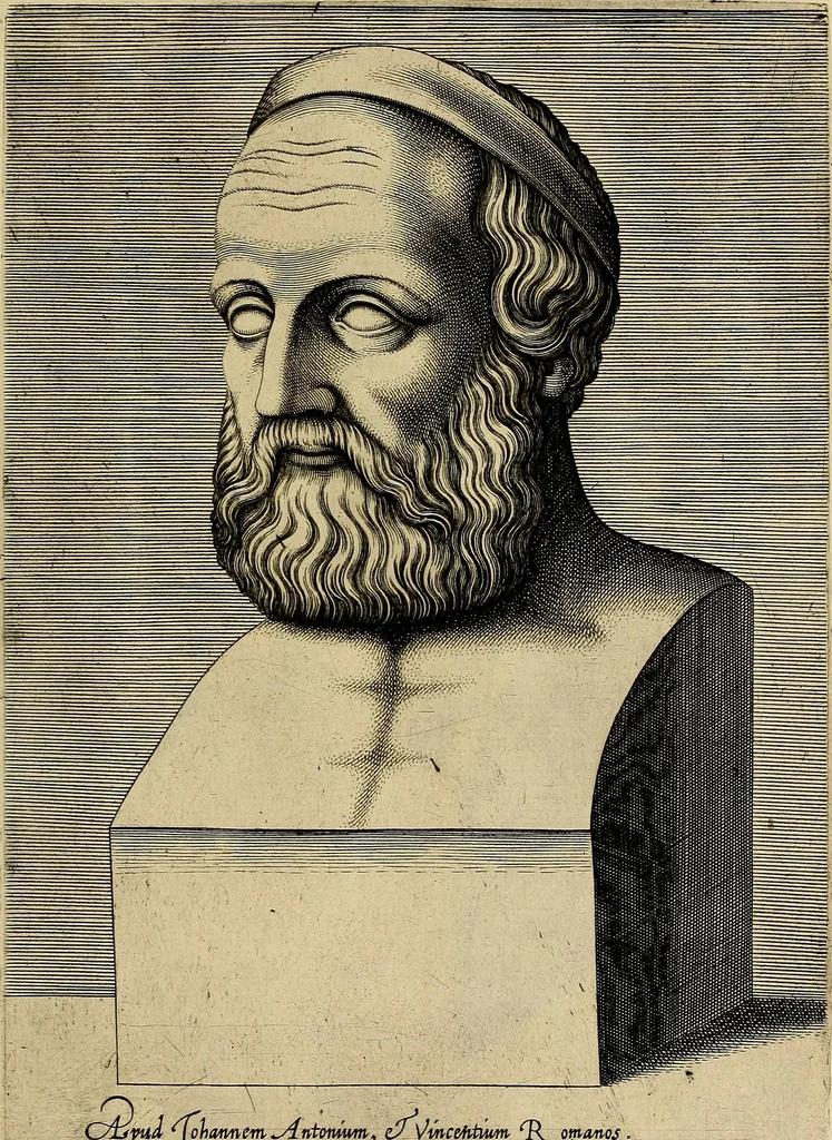 An illustration from Inlvstrivm viror vt extant in vrbe expressi vvltvs, 1569, leaf 64