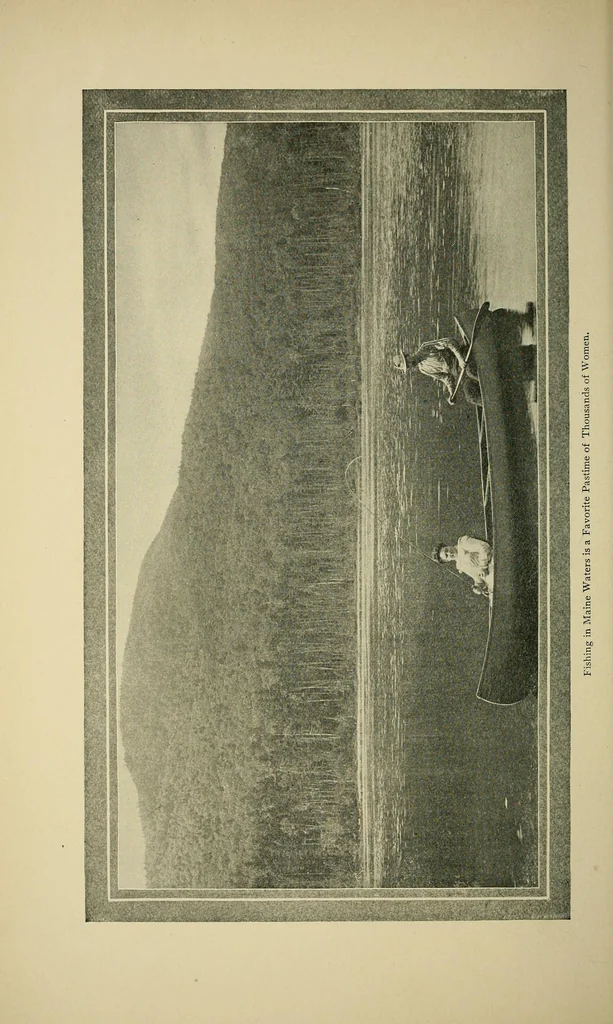 An illustration from In the Maine woods, 1904, leaf 136