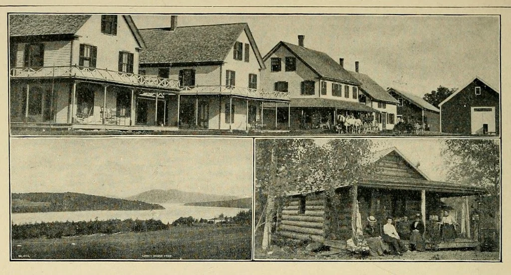 An illustration from In the Maine woods, 1904, leaf 156