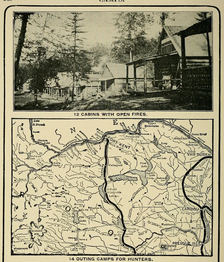 An illustration from In the Maine woods, 1904, leaf 166