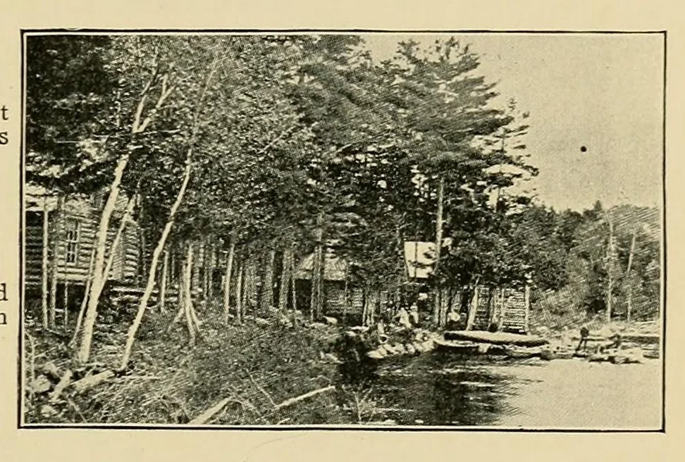 An illustration from In the Maine woods, 1904, leaf 173