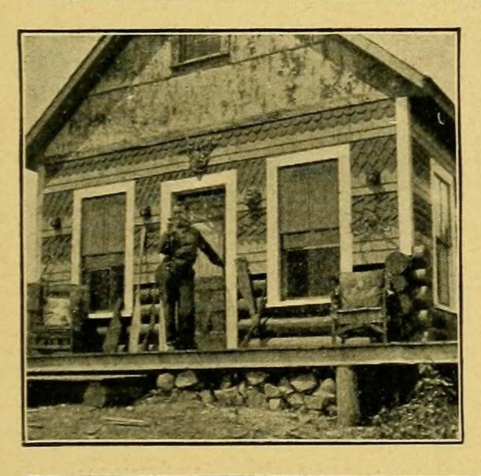 An illustration from In the Maine woods, 1905, leaf 169