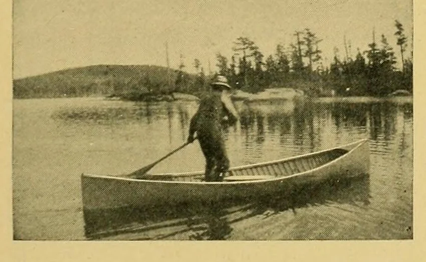 An illustration from In the Maine woods, 1905, leaf 23