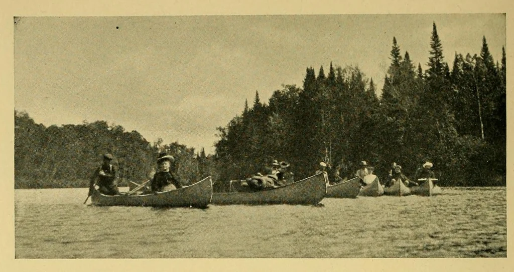 An illustration from In the Maine woods, 1905, leaf 64