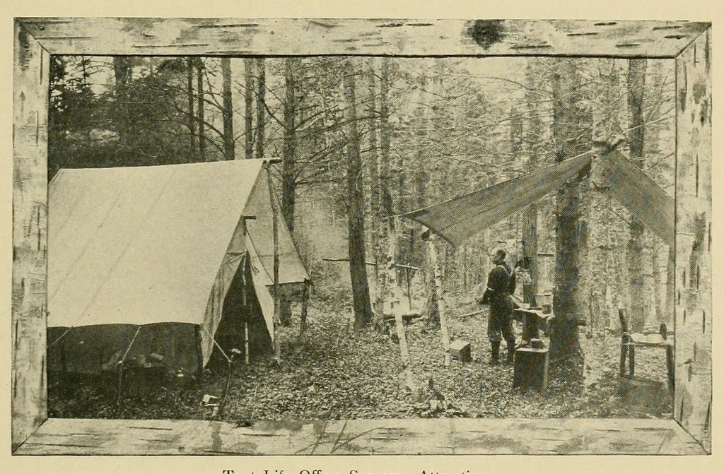 An illustration from In the Maine woods, 1907, leaf 123