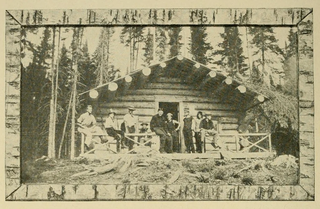 An illustration from In the Maine woods, 1907, leaf 140