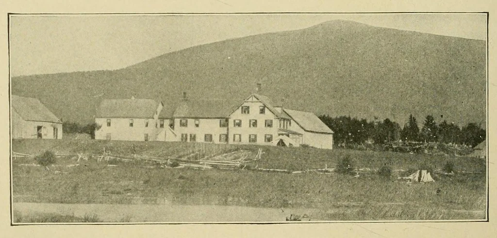 An illustration from In the Maine woods, 1907, leaf 152