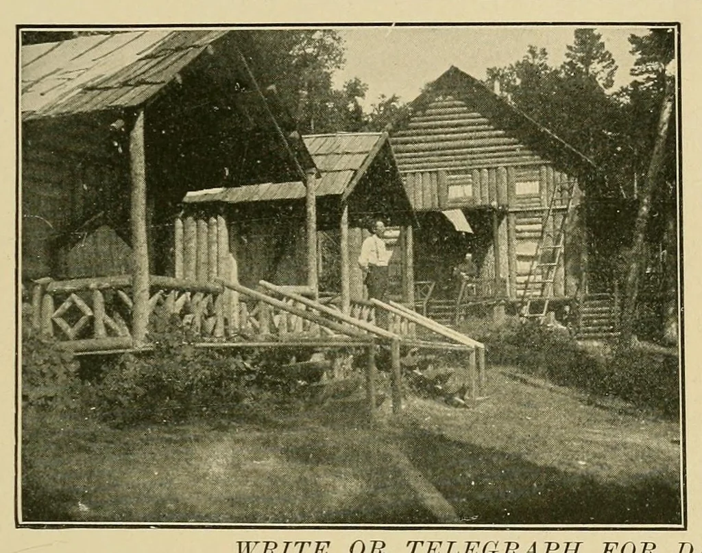 An illustration from In the Maine woods, 1907, leaf 165