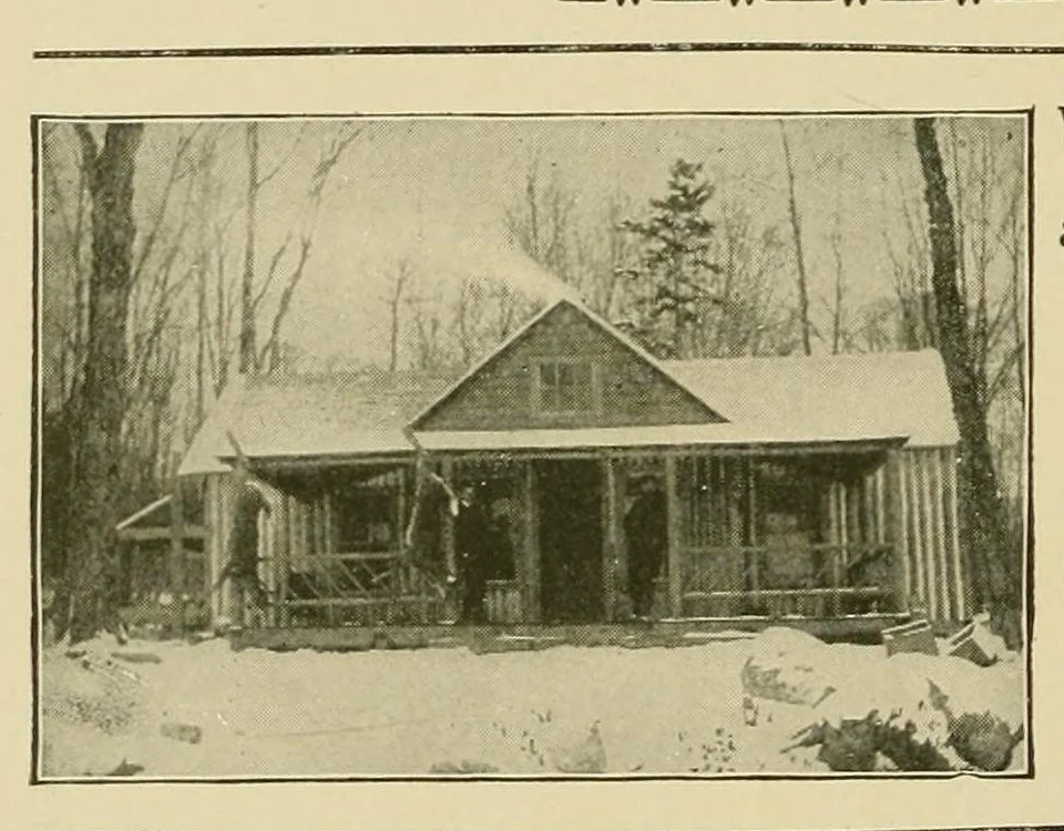 An illustration from In the Maine woods, 1907, leaf 172