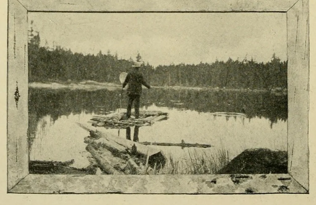 An illustration from In the Maine woods, 1907, leaf 58