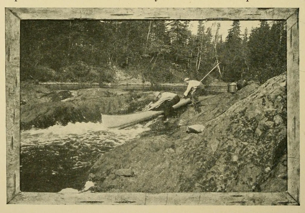 An illustration from In the Maine woods, 1907, leaf 68