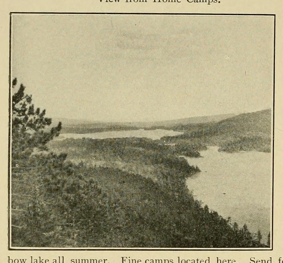 An illustration from In the Maine woods, 1908, leaf 162