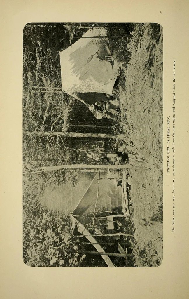 An illustration from In the Maine woods, 1908, leaf 24