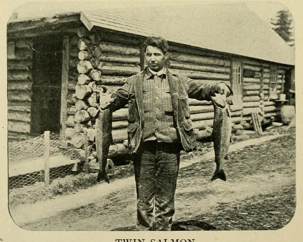 An illustration from In the Maine woods, 1908, leaf 84
