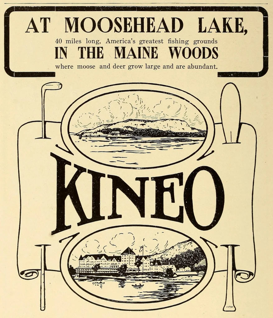 An illustration from In the Maine woods, 1909, leaf 120