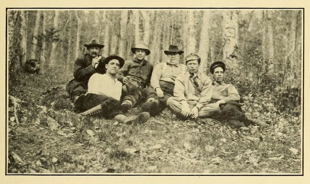 An illustration from In the Maine woods, 1909, leaf 25