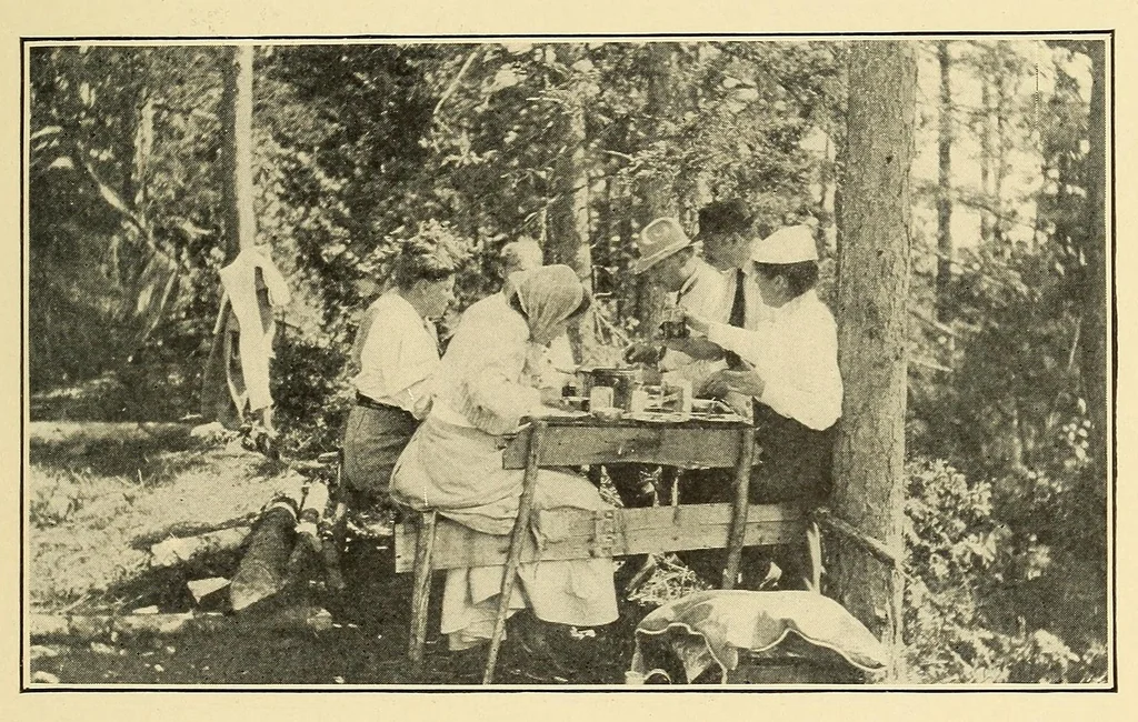 An illustration from In the Maine woods, 1909, leaf 49