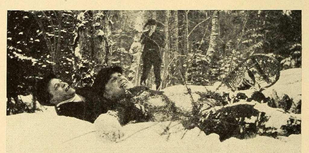 An illustration from In the Maine woods, 1910, leaf 120
