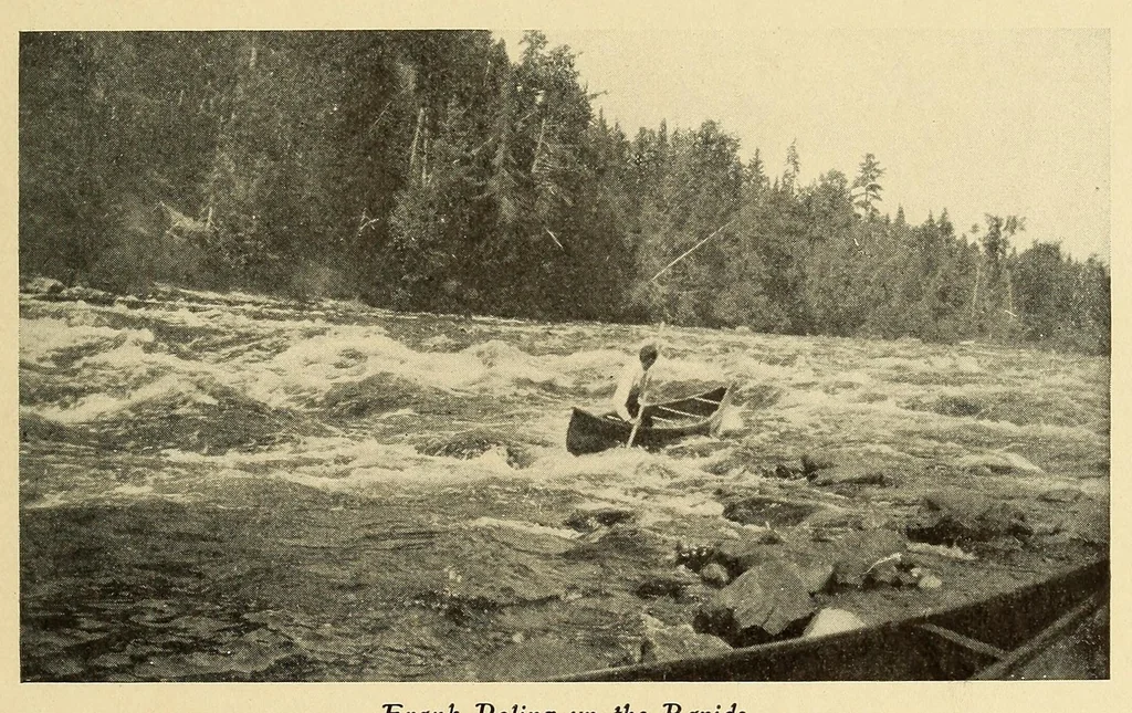 An illustration from In the Maine woods, 1910, leaf 21
