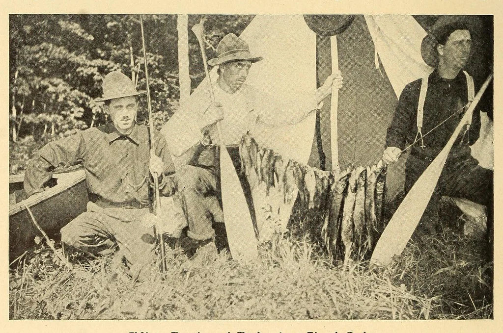 An illustration from In the Maine woods, 1910, leaf 36