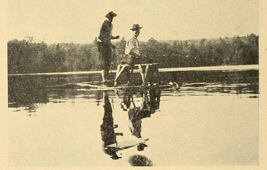An illustration from In the Maine woods, 1910, leaf 58