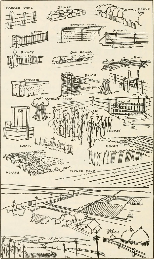 An illustration from Military sketching and map reading; including panoramic sketching and aerial photography, 1921, leaf 123