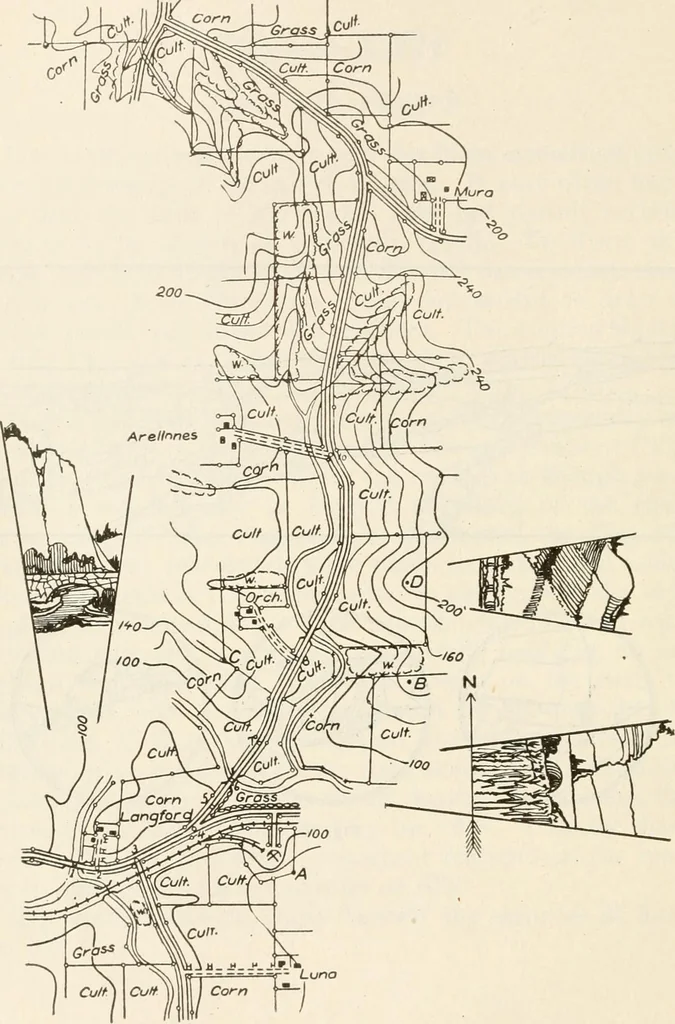 An illustration from Military sketching and map reading; including panoramic sketching and aerial photography, 1921, leaf 139