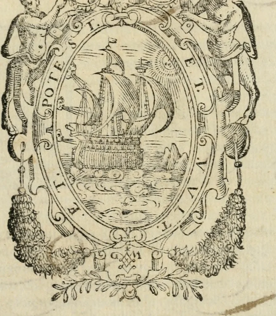 An illustration from In morte dell'illvstre signore, il sig. Bartolomeo Concini, primo segretario del Gran Duca di Toscana : canzone, 1577, leaf 4