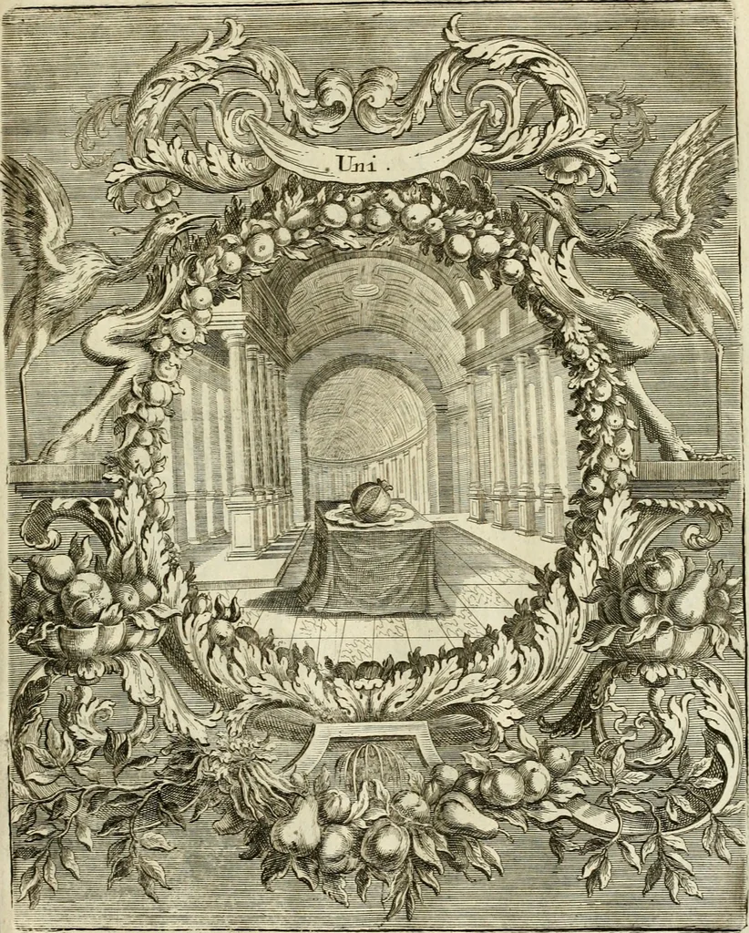 An illustration from Innocentia vindicata : in qua gravissimis argumentis ex S. Thoma petitis ostenditur, angelicum doctorem pro Immaculato Conceptu Deiparae sensisse & scripsisse ..., 1695, leaf 140