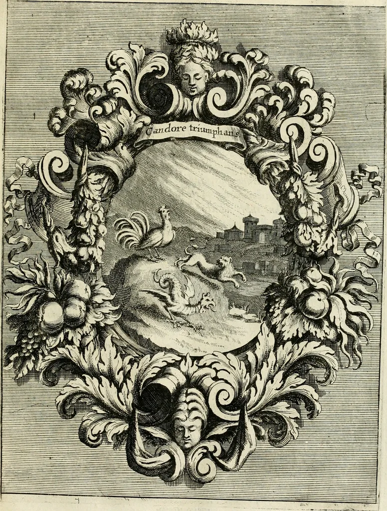 An illustration from Innocentia vindicata : in qua gravissimis argumentis ex S. Thoma petitis ostenditur, angelicum doctorem pro Immaculato Conceptu Deiparae sensisse & scripsisse ..., 1695, leaf 150