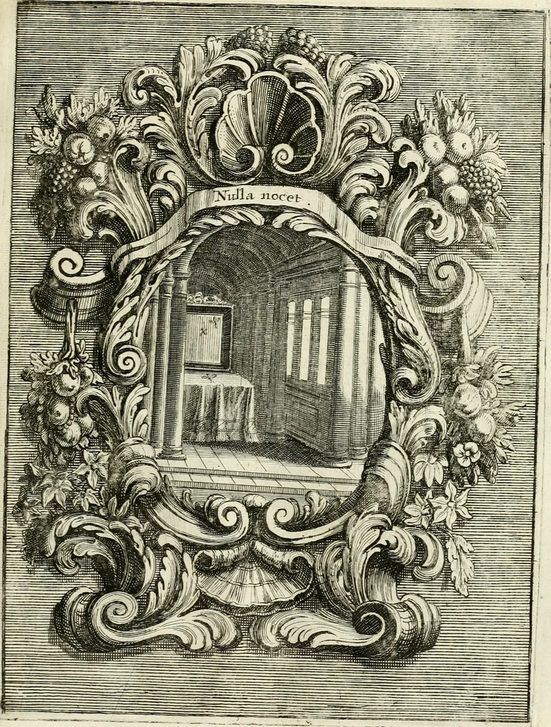 An illustration from Innocentia vindicata : in qua gravissimis argumentis ex S. Thoma petitis ostenditur, angelicum doctorem pro Immaculato Conceptu Deiparae sensisse & scripsisse ..., 1695, leaf 172