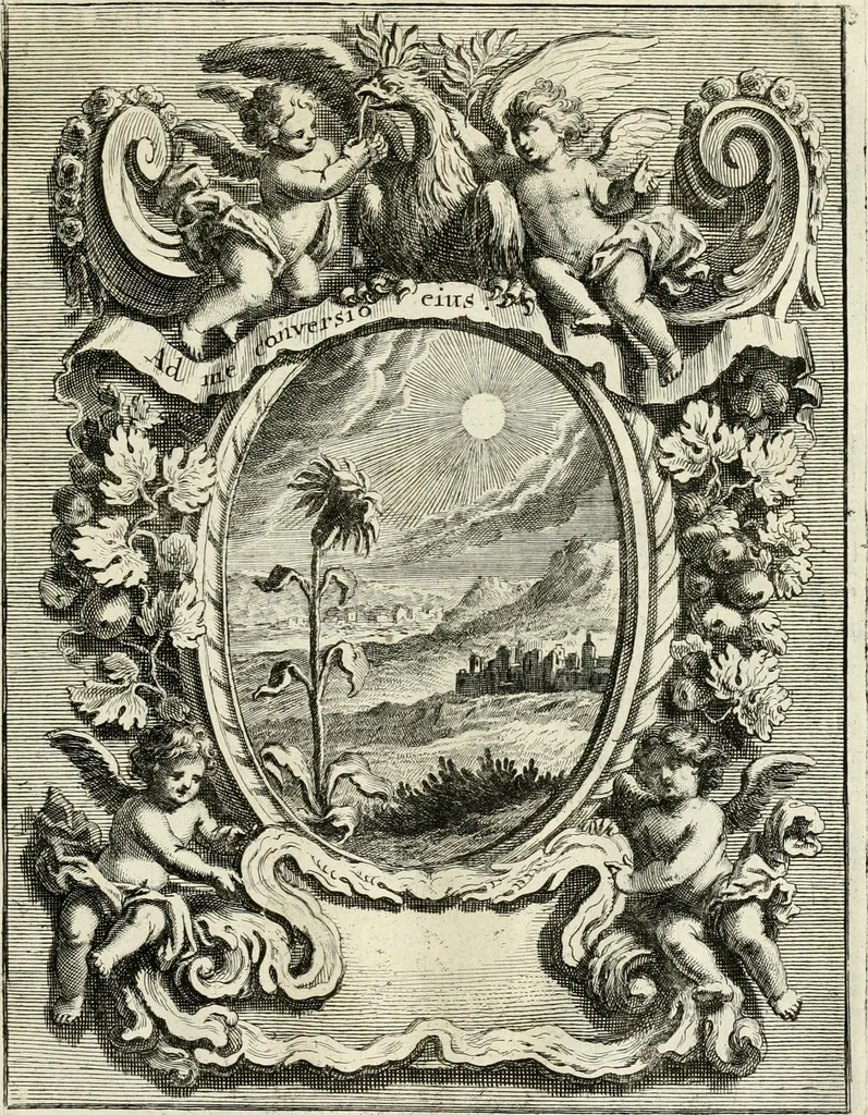 An illustration from Innocentia vindicata : in qua gravissimis argumentis ex S. Thoma petitis ostenditur, angelicum doctorem pro Immaculato Conceptu Deiparae sensisse & scripsisse ..., 1695, leaf 184