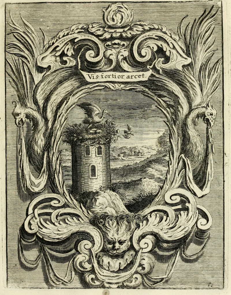 An illustration from Innocentia vindicata : in qua gravissimis argumentis ex S. Thoma petitis ostenditur, angelicum doctorem pro Immaculato Conceptu Deiparae sensisse & scripsisse ..., 1695, leaf 188