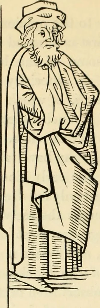 An illustration from An inquiry concerning the invention of printing : in which the systems of Meerman, Heinecken, Santander, and Koning are reviewed : including also notices of the early use of wood-engraving in Europe, the block-books, etc., 1863, leaf 263