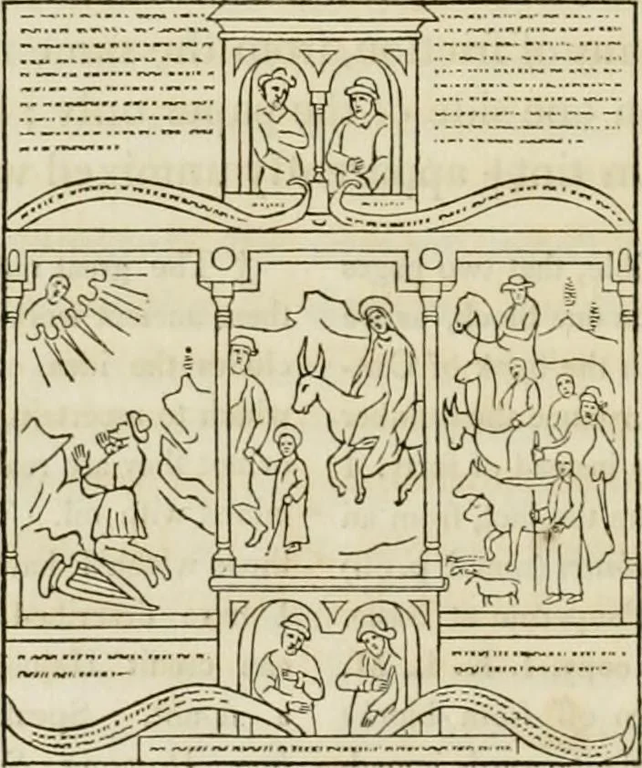 An illustration from An inquiry into the origin and early history of engraving : upon copper and in wood, with an account of engravers and their works, from the invention of chalcography by Maso Finiguerra, to the time of Marc' Antonio Raimondi, 1816, leaf 143