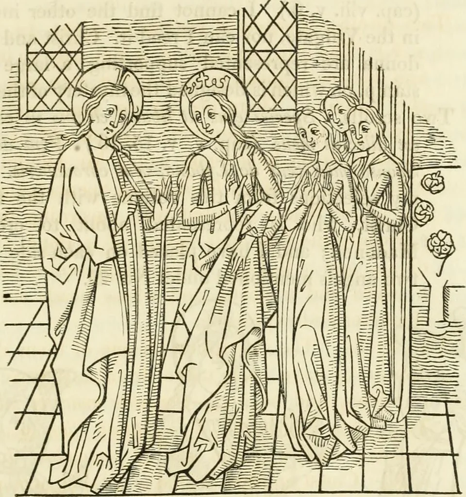 An illustration from An inquiry into the origin and early history of engraving : upon copper and in wood, with an account of engravers and their works, from the invention of chalcography by Maso Finiguerra, to the time of Marc' Antonio Raimondi, 1816, leaf 182