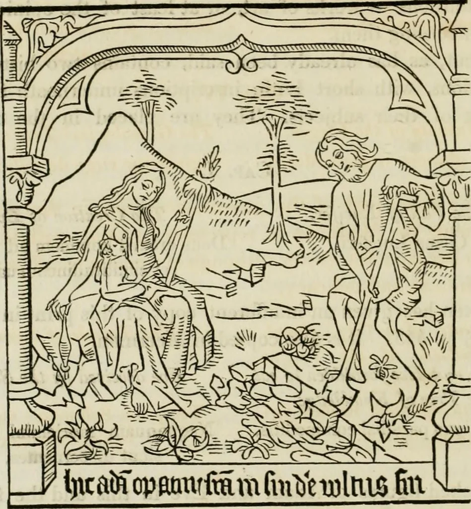 An illustration from An inquiry into the origin and early history of engraving : upon copper and in wood, with an account of engravers and their works, from the invention of chalcography by Maso Finiguerra, to the time of Marc' Antonio Raimondi, 1816, leaf 189