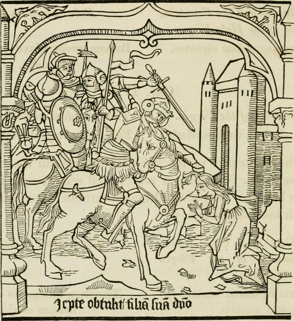 An illustration from An inquiry into the origin and early history of engraving : upon copper and in wood, with an account of engravers and their works, from the invention of chalcography by Maso Finiguerra, to the time of Marc' Antonio Raimondi, 1816, leaf 191