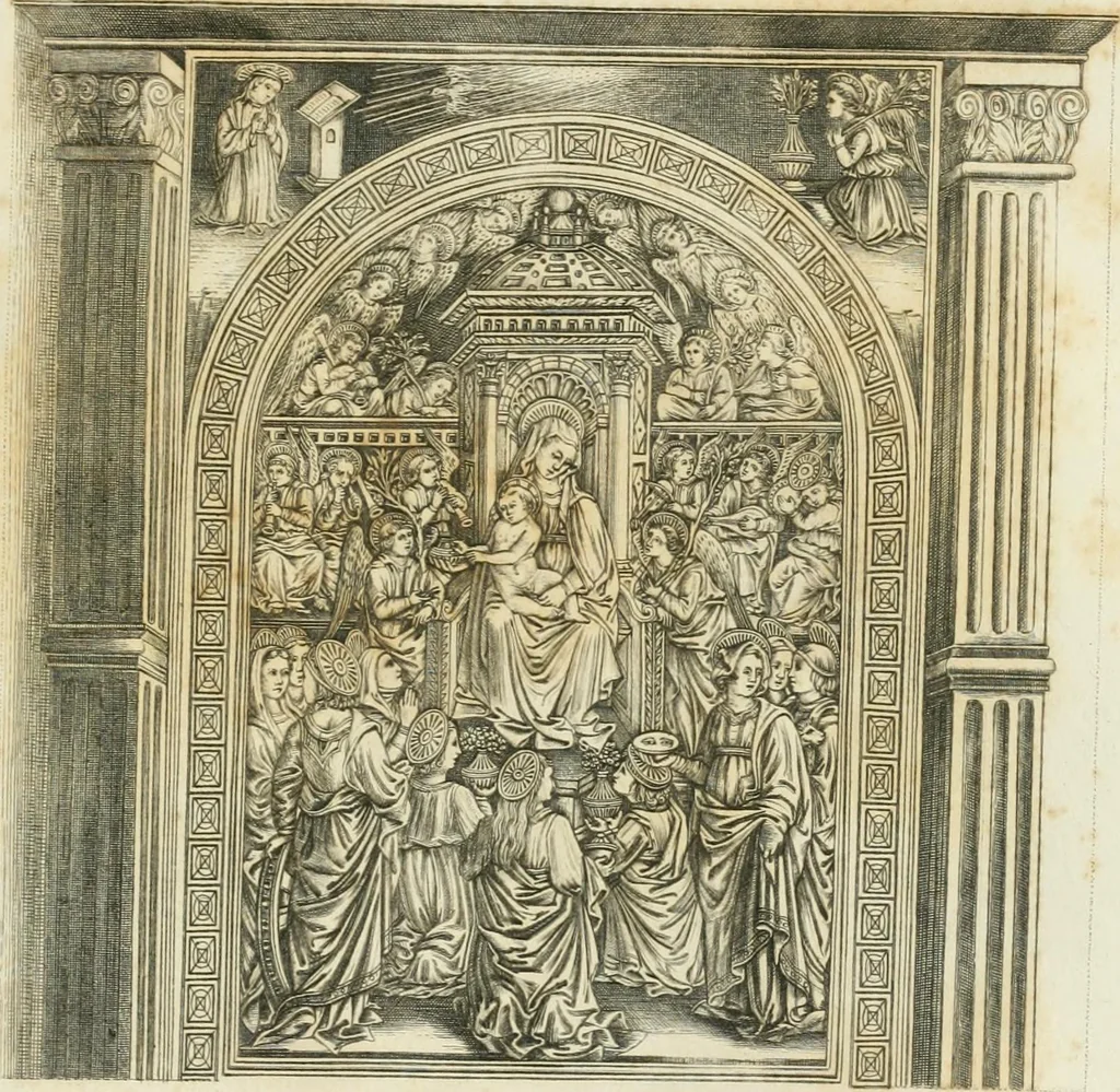 An illustration from An inquiry into the origin and early history of engraving : upon copper and in wood, with an account of engravers and their works, from the invention of chalcography by Maso Finiguerra, to the time of Marc' Antonio Raimondi, 1816, leaf 336