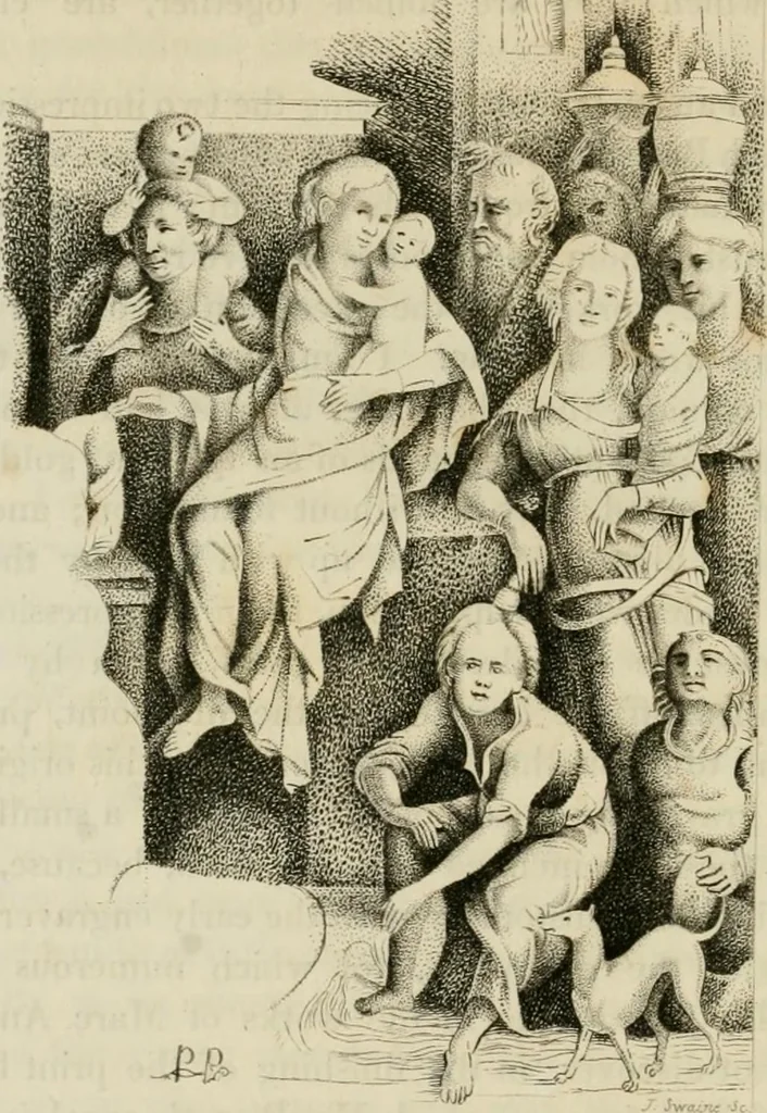 An illustration from An inquiry into the origin and early history of engraving : upon copper and in wood, with an account of engravers and their works, from the invention of chalcography by Maso Finiguerra, to the time of Marc' Antonio Raimondi, 1816, leaf 521