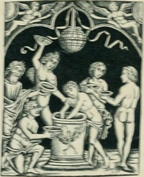 An illustration from An inquiry into the origin and early history of engraving : upon copper and in wood, with an account of engravers and their works, from the invention of chalcography by Maso Finiguerra, to the time of Marc' Antonio Raimondi, 1816, leaf 107