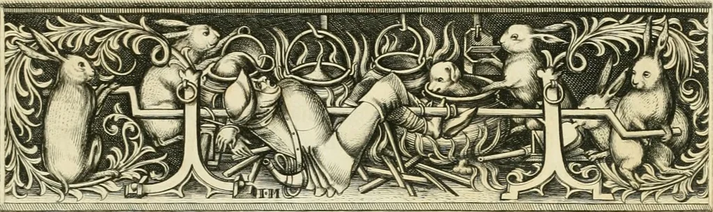 An illustration from An inquiry into the origin and early history of engraving : upon copper and in wood, with an account of engravers and their works, from the invention of chalcography by Maso Finiguerra, to the time of Marc' Antonio Raimondi, 1816, leaf 200